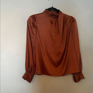 White House Black Market Women's Brown Blouse
